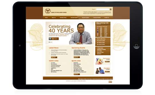 The BPNG website was produced in just two months, with its unveiling coinciding with the Bank’s 40th anniversary.