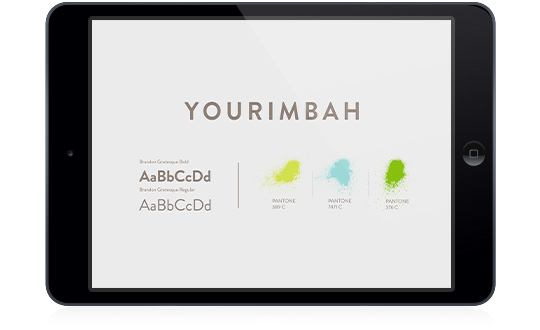 Brand and design agency. A sample from the Yourimbah Style Guide. Yourimbah rebrand