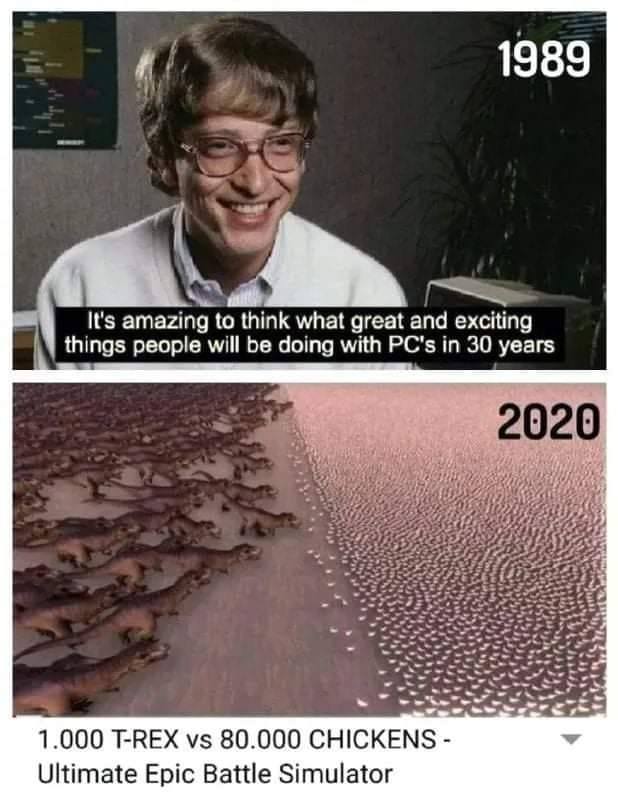 Bill Gates prediction of the world versus the reality