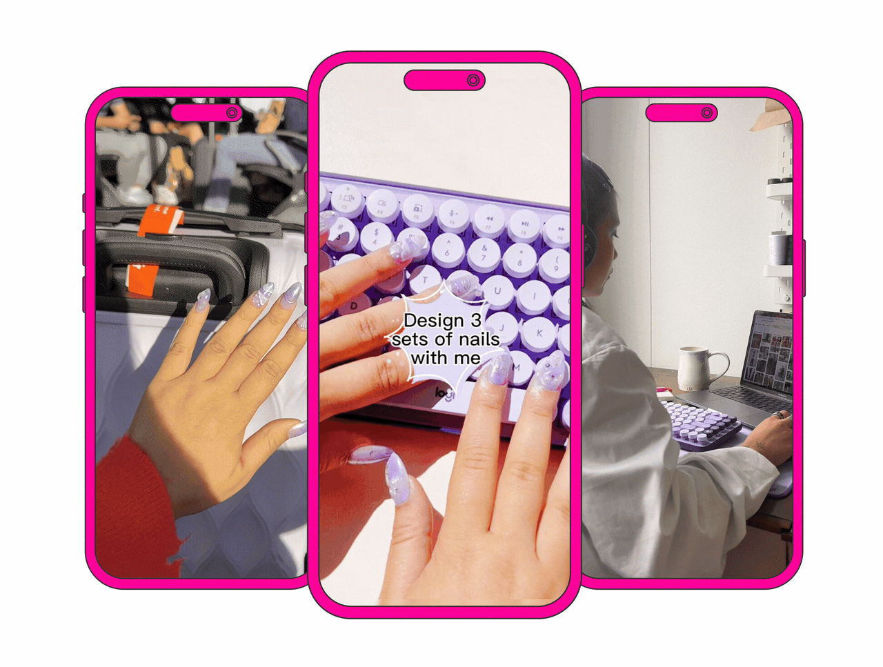 Tiktok marketing was successful, with three creators getting their nails done in the colours of the new keyboards